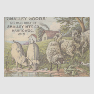 Vintages Bauernhaus Seidenpapier