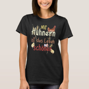 Vintages Bauernhaus Wasserfarbe Mit dem Leben für T-Shirt