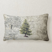Vintages Baum-Feiertags-Kissen
