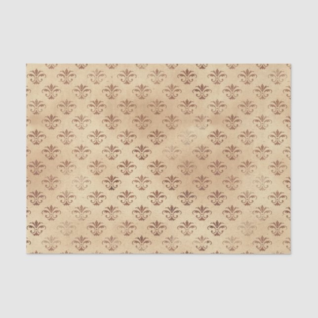 Vintages Baumuster Seidenpapier (Vorderseite)