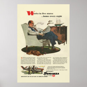 Vintages Beechcraft-Poster #1 Poster