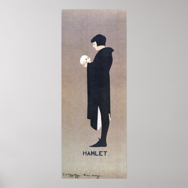 Vintages Beggarstaffs Hamlet Vertikalbanner Poster (Vorne)