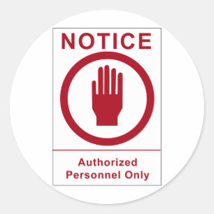 Vintages Beglaubigungsschreiben Runder Aufkleber