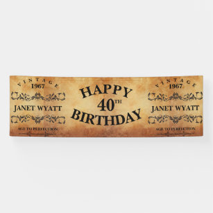 40 Geburtstag Banner Zazzle Ch