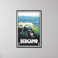 Vintages Bergamo Italien Landschaftsreise zur Alp 