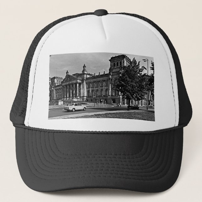Vintages Berliner Reichstagshaus Mouse Pa Truckerkappe (Vorderseite)