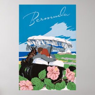 Vintages Bermuda-Poster Poster