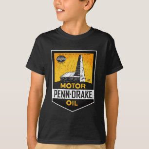 Vintages beunruhigtes Penn Drake Bewegungsölzeiche T-Shirt