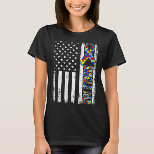 Vintages Bewusstsein des Vaters Autismus unter ame T-Shirt