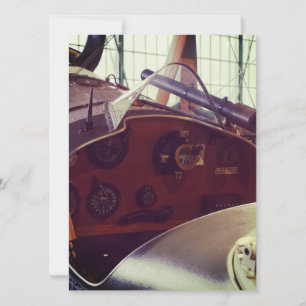 Vintages Bi-Flugzeug-Cockpit