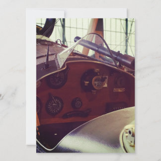 Vintages Bi-Flugzeug-Cockpit