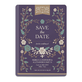 Vintages Bibliotheksbuch Save the Date