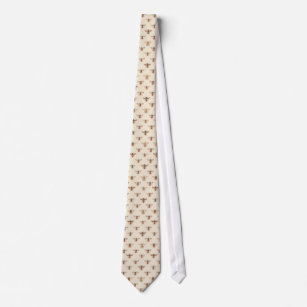 Vintages Bienen-Illustrations-Muster Krawatte