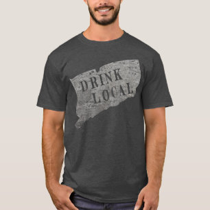Vintages Bier aus der Region trinken Connecticut T-Shirt