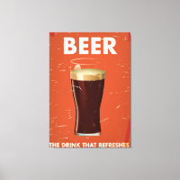 Vintages Bier Kommerzielles Poster.
