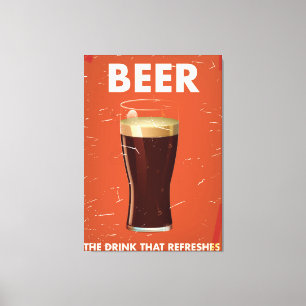 Vintages Bier Kommerzielles Poster. Leinwanddruck