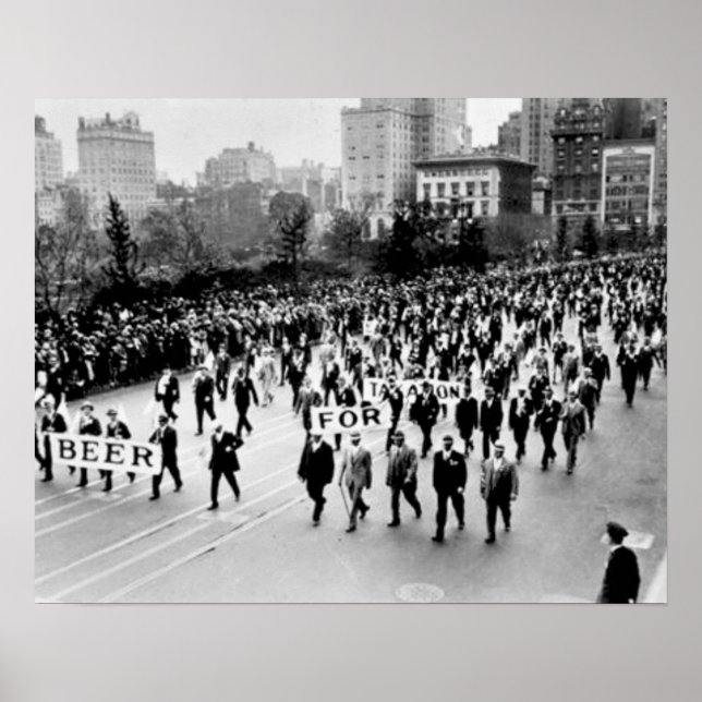 Vintages Bier-Verbot, Wir Wollte Bier-Verbot Poster (Vorne)