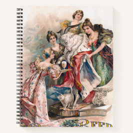 Vintages Bier-Werbeplakat Notizbuch