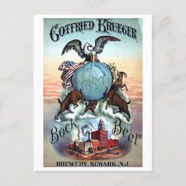 Vintages Bierposter Postkarte