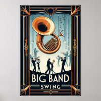 Vintages Big Band Swing-Poster