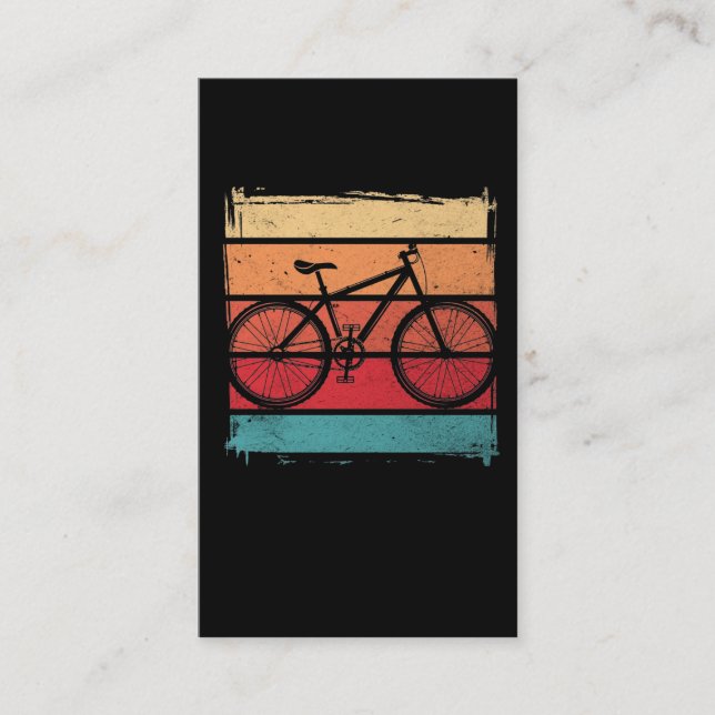 Vintages Bike Art Radfahren Lover Visitenkarte (Vorderseite)