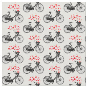 Vintages Bike  Liebe mit benutzerdefiniertem Hinte Stoff