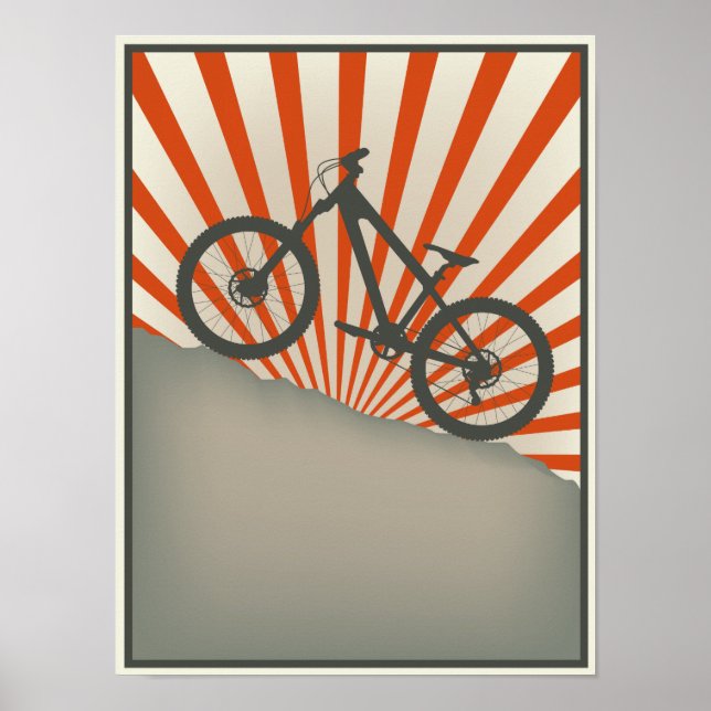 Vintages Bike-Poster Poster (Vorne)