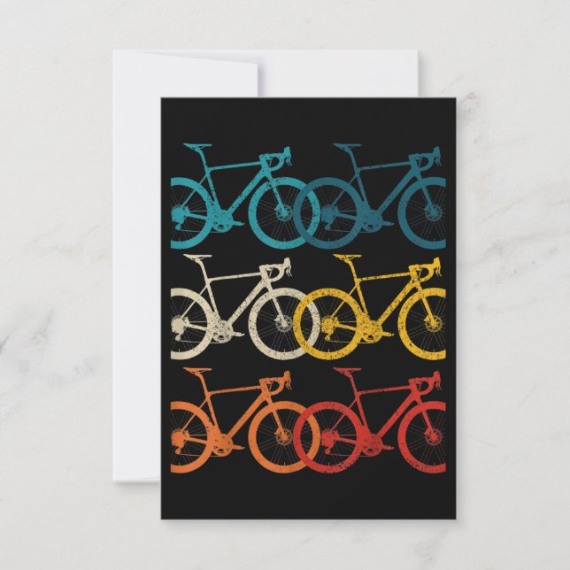 Vintages Bike Rad Racing Rad Mitteilungskarte (Vorderseite)