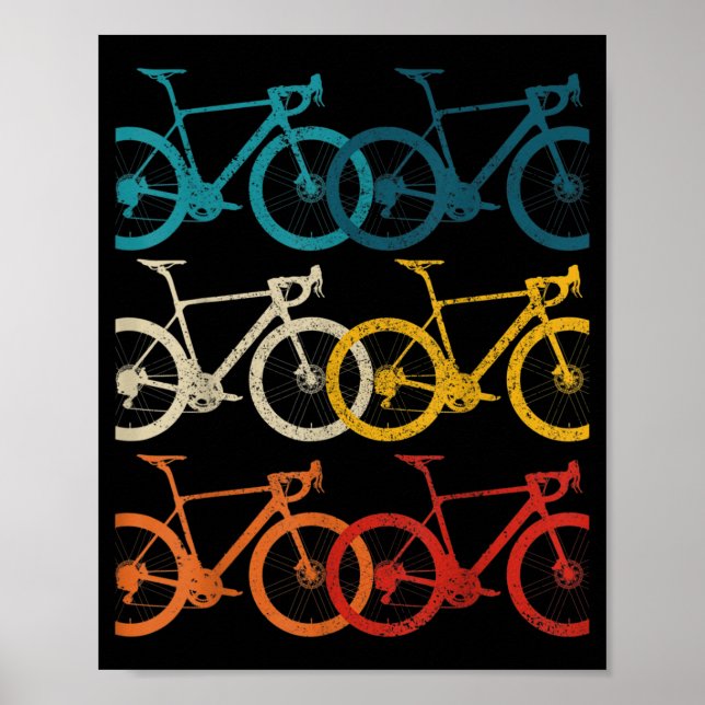 Vintages Bike Rad Racing Rad Poster (Vorne)