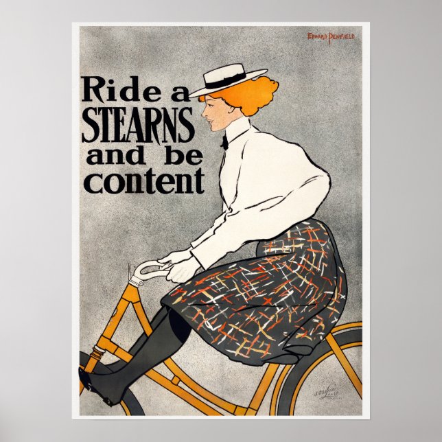 Vintages Bike-Werbeplakat Poster (Vorne)