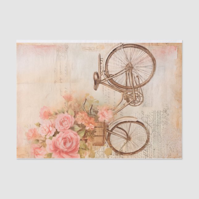 Vintages Biketdesign, Retro Seidenpapier (Vorderseite)