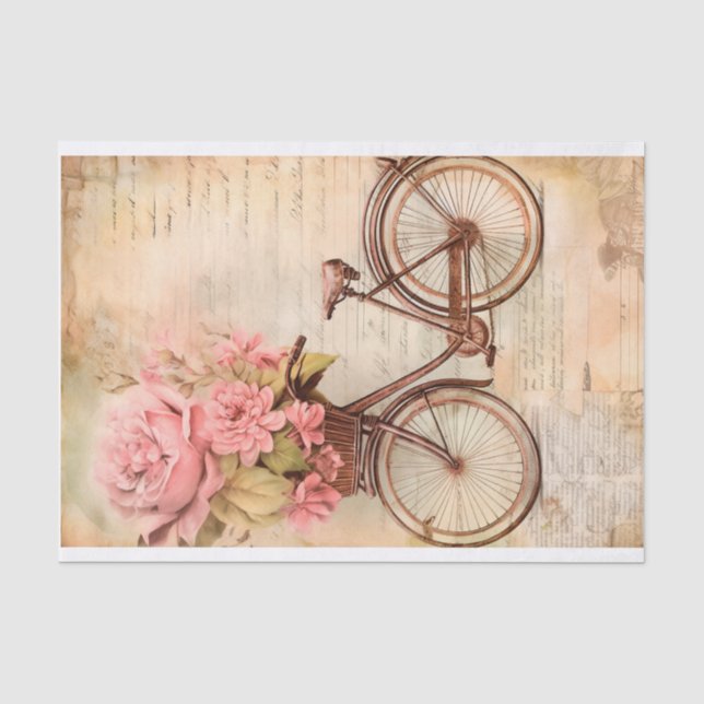 Vintages Biketdesign, Retro Seidenpapier (Vorderseite)