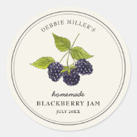 Vintages BlackBerry-Jam-Jar-Canning-Label
