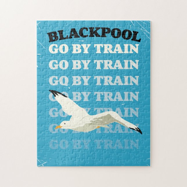 Vintages Blackpool-Strandposter (Vertikal)
