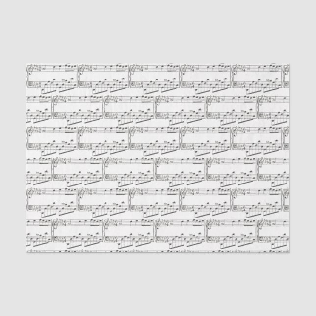 Vintages Blatt-Chopin-Tissue-Papier Seidenpapier (Vorderseite)