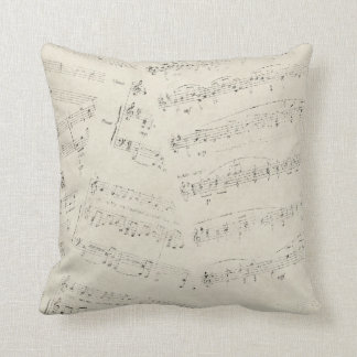 Vintages Blatt-Musikthrow-Kissen Kissen