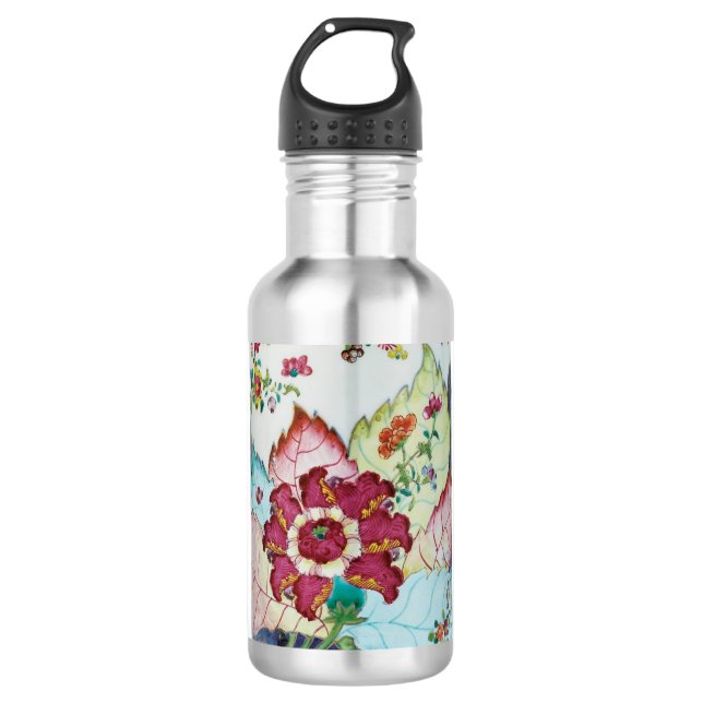 Vintages Blätterblatt Edelstahlflasche (Vorderseite)