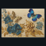 Vintages Blau und Goldbarmherzigkeit Seidenpapier<br><div class="desc">Vintages Blau und Goldbarmherzigkeit</div>