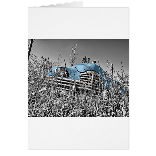 Vintages blaues Auto (Vorne)