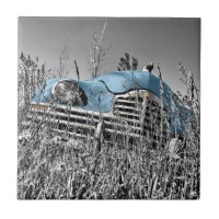 Vintages blaues Auto