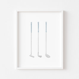 Vintages blaues Plakat für Wasserfarben