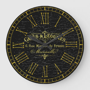 Vintages Blick-Franzose-Café Große Wanduhr