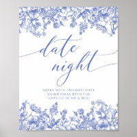 Vintages Blue Floral Bridal