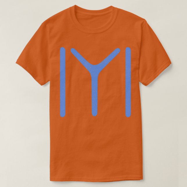 Vintages Blue Kayi Flag IYI Gift T-Shirt (Design vorne)