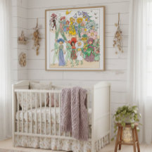 Vintages Blume Festival von Elsa Beskow