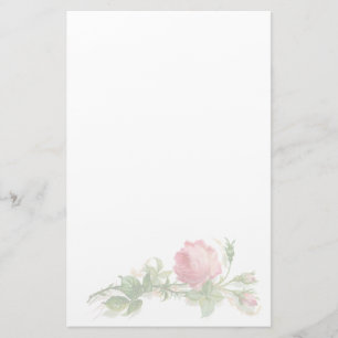 Vintages Blumenbriefpapier auf gerecyceltem Papier