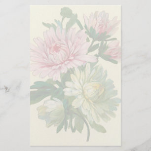 Vintages Blumenbriefpapier Briefpapier