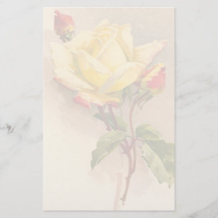 Vintages Blumenbriefpapier Briefpapier