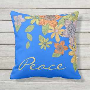 Vintages Blumendesign Kissen