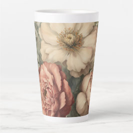 Vintages Blumendesign Milchtasse